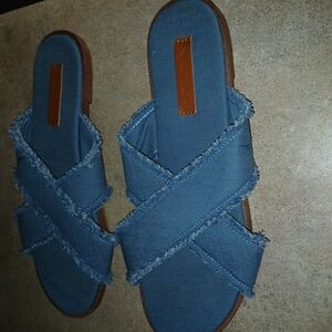 Nautica Blue Criss-Cross Sandals